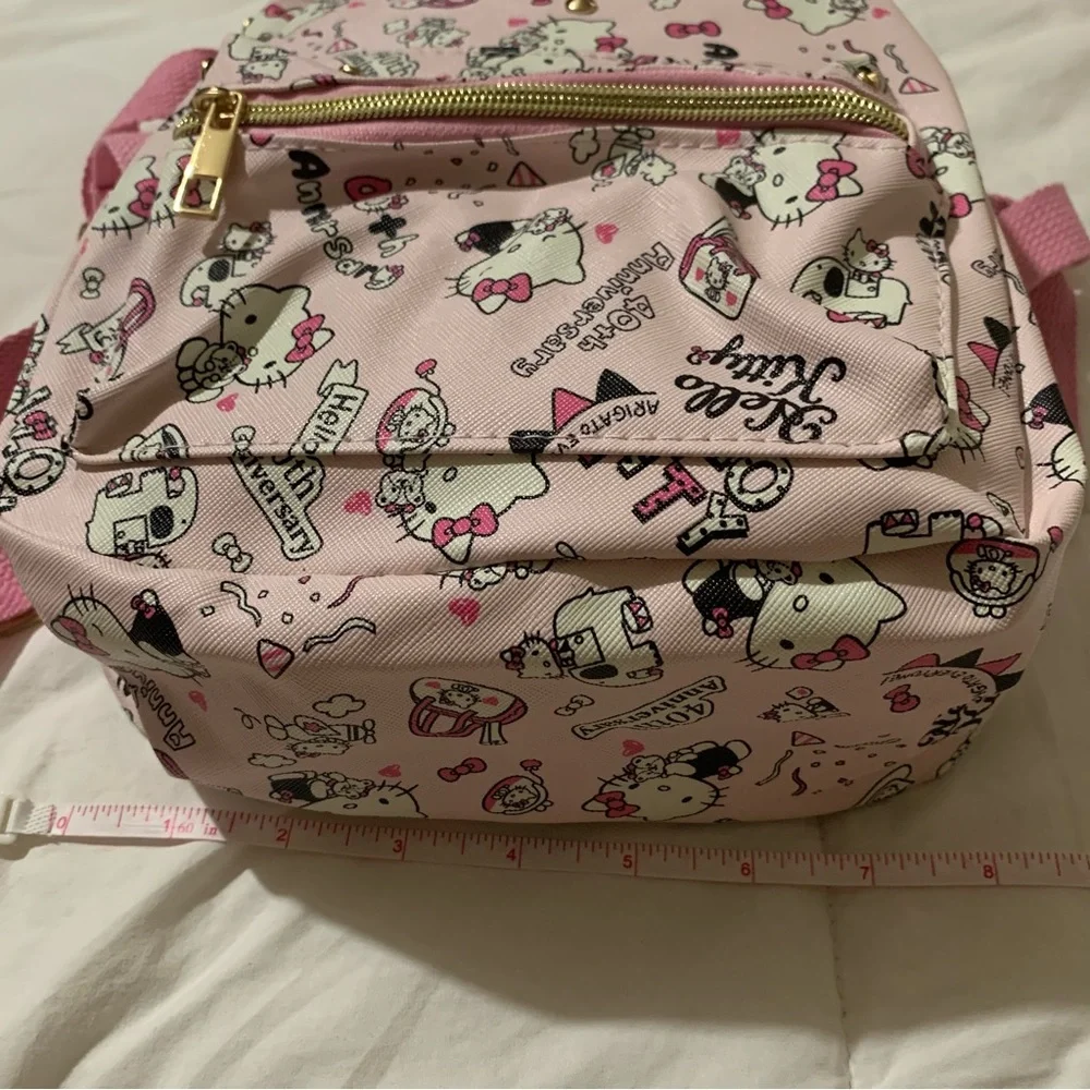 Pink Hello Kitty Mini Backpack with Gold Details NWOT